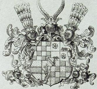 Wappen der Markgrafen von Baden, Lithografie um 1820