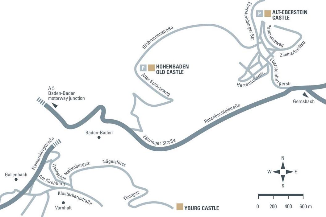 journey description: Alt-Eberstein Castle illustration: Staatliche Schlösser und Gärten Baden-Württemberg, JUNG:Kommunikation