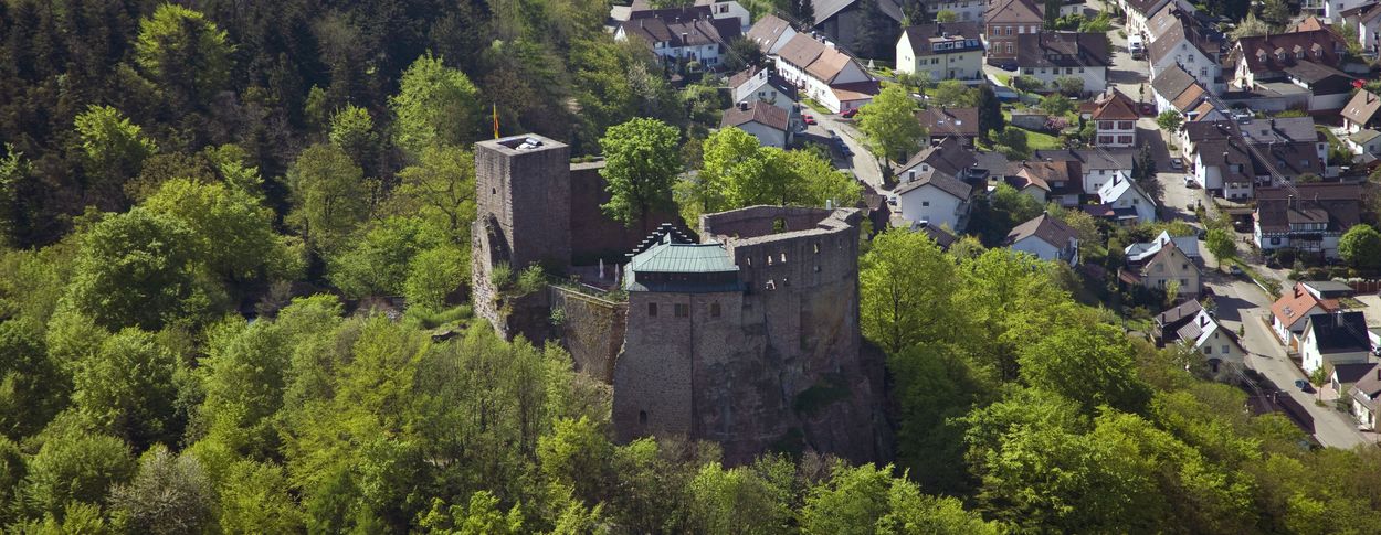 Château-fort d'Alt-Eberstein, Vue aérienne